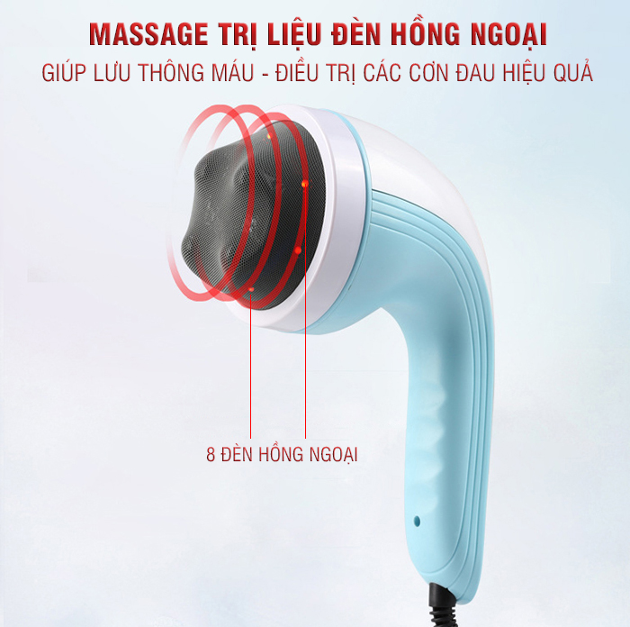Máy massage bụng cầm tay Puli PL-607AC3 - 8 đầu