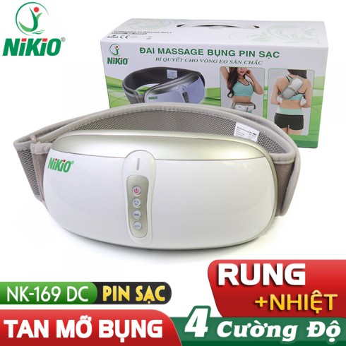 Máy massage bụng giảm mỡ Nikio NK-169DC - Công nghệ rung lắc hồng ngoại tiên tiến mới