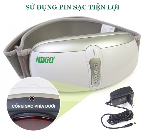 Máy massage bụng giảm mỡ Nikio NK-169DC - Công nghệ rung lắc hồng ngoại tiên tiến mới