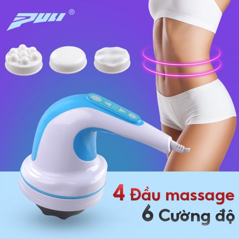 Máy massage bụng cầm tay Puli PL-604A - 4 đầu 2 chế độ mát xa