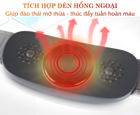 Máy massage bụng giảm mỡ Nikio NK-169DC - Công nghệ rung lắc hồng ngoại tiên tiến mới