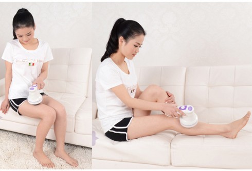 Máy massage bụng cầm tay Puli PL-602 - 3 đầu cấm điện trực tiếp
