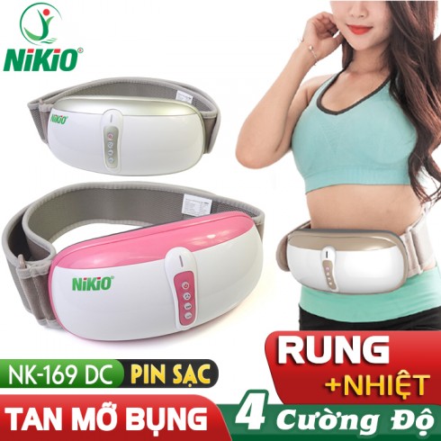 Máy massage bụng giảm mỡ Nikio NK-169DC - Công nghệ rung lắc hồng ngoại tiên tiến mới