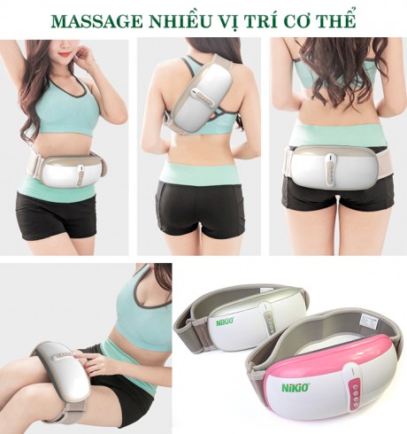 Máy massage bụng giảm mỡ Nikio NK-169DC - Công nghệ rung lắc hồng ngoại tiên tiến mới