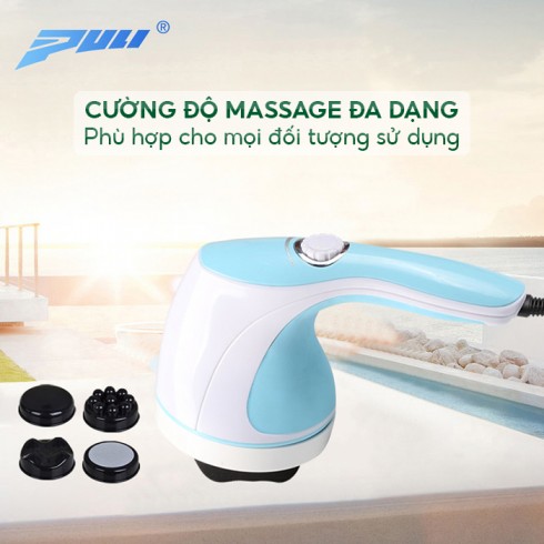 Máy massage bụng cầm tay hồng ngoại Puli PL-603B -  4 đầu