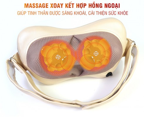 Gối (máy) massage bụng nhiệt hồng ngoại mỡ thừa YIJIA YJ-209