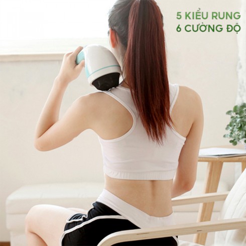 Máy massage bụng cầm tay Puli PL-607DC3 - Hàn Quốc - 8 chế độ massage