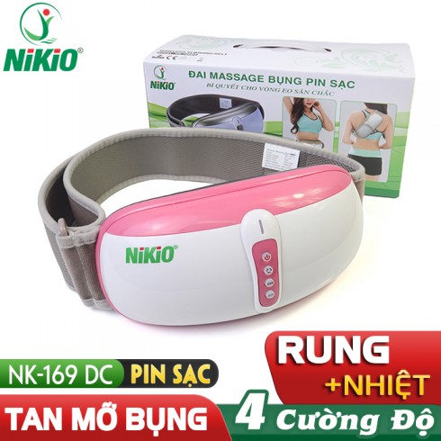 Máy massage bụng giảm mỡ Nikio NK-169DC - Công nghệ rung lắc hồng ngoại tiên tiến mới