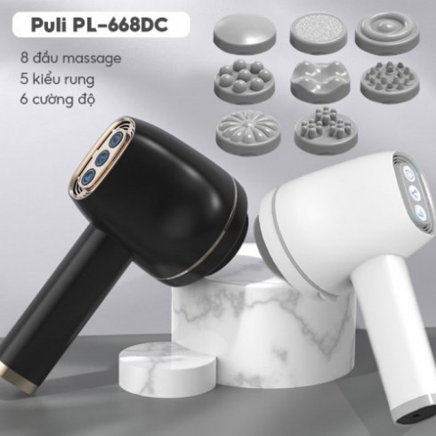 Máy massage bụng cầm tay mini không dây 8 đầu Puli PL-668DC