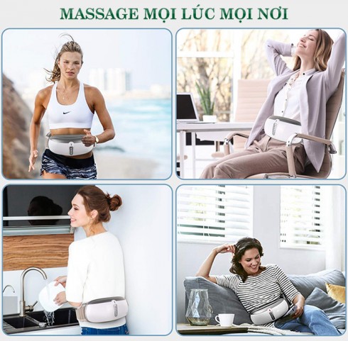 Máy massage bụng giảm mỡ Nikio NK-169DC - Công nghệ rung lắc hồng ngoại tiên tiến mới