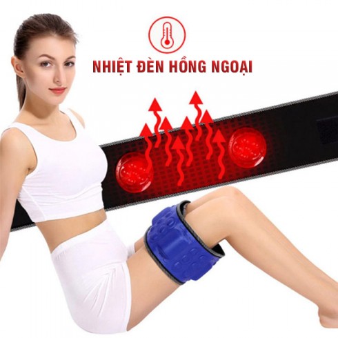 Đai massage bụng pin sạc rung và đèn hồng ngoại X6