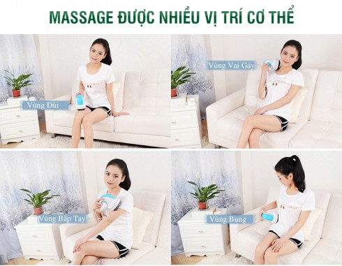 Máy massage bụng cầm tay Puli PL-604AC4 - 4 đầu 5 chế độ 6 cường độ